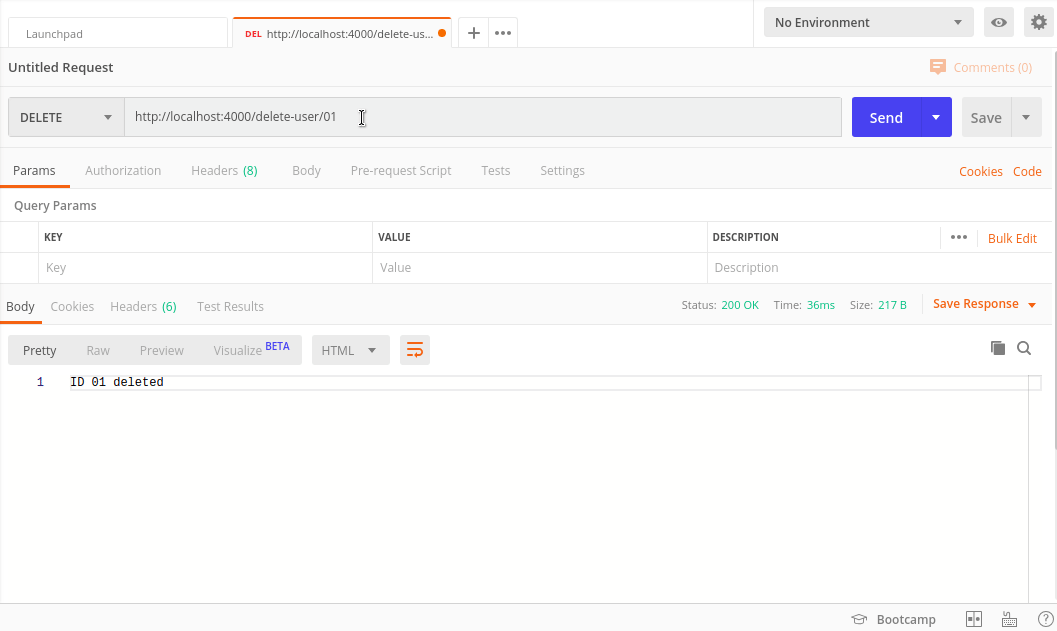 Fail API Request